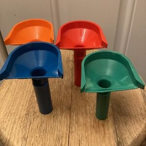 Color Coded Set of 4 Coin Counting and Wrapping Tubes